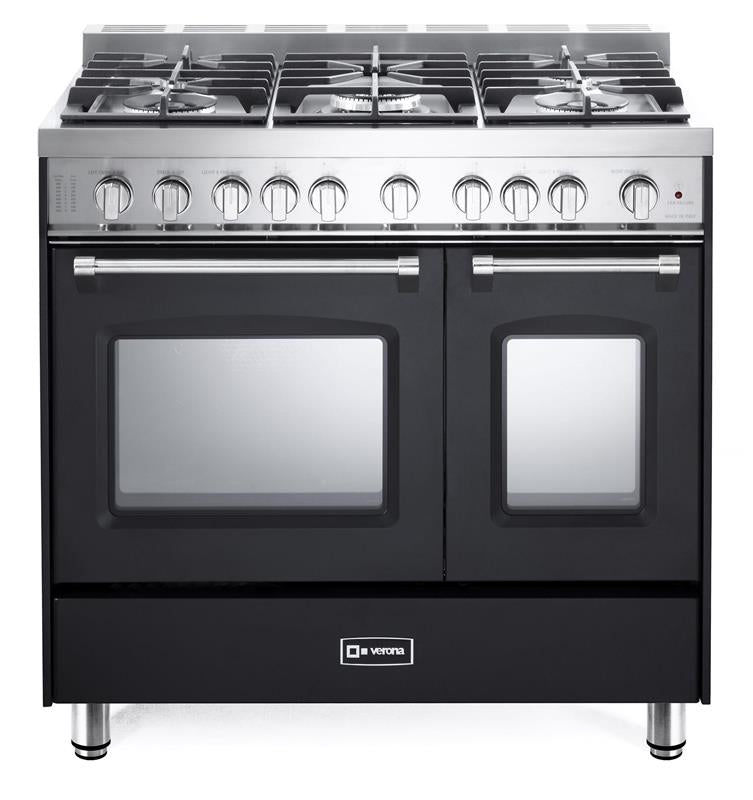 Prestige 36" Gas Double Oven Range - Matte Black - (VPFSGG365DE)