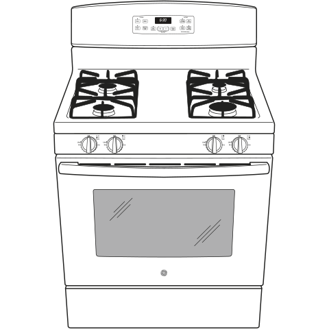 GE(R) 30" Free-Standing Gas Range - (JGB635DEKBB)