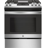 GE(R) 30" Slide-In Front Control Gas Range - (JGSS66SELSS)