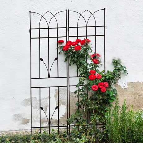 Metal Garden Trellis Rustproof For Climbing Plants Outdoor Flower Support