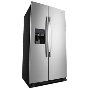 36" Side-By-Side Refrigerator With Dual Pad External Ice And Water Dispenser - Black-on-Stainless