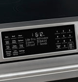 Caf(eback)(TM) 30" Smart Slide-In, Front-Control, Induction and Convection Range with Warming Drawer - (CHS900P2MS1)