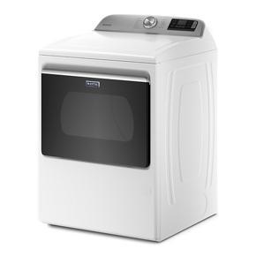 Smart Top Load Gas Dryer With Extra Power Button - 7.4 Cubic Feet - White