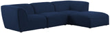 Miramar - Modular Sectional 4 Piece - Navy - Fabric