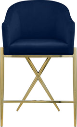 Xavier - Counter Stool with Gold Legs