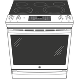 GE(R) 30" Slide-In Electric Convection Range with No Preheat Air Fry - (JS760EPES)