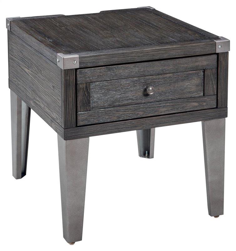 Todoe End Table With Usb Ports & Outlets - (T9013)