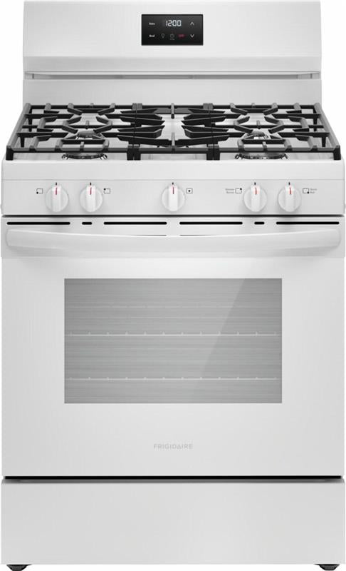 Frigidaire 30" Gas Range - (FCRG3052BW)