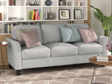 3 Seat Sofa Living Room Linen Fabric Sofa