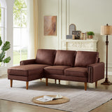 L-Shape Sofa Couch With Chais Mid-Century, Strong Leg And Design That Will Complement Any Living Space, Left Chaise