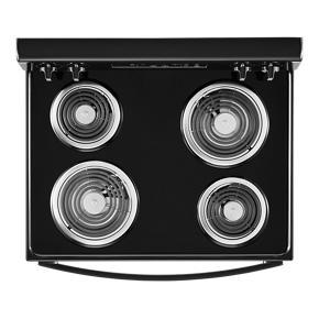 4.8 Cubic Feet Whirlpool Electric Range With Keep Warm Setting - Black - 27,75" Depth