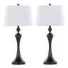 Flint - Contemporary Table Lamp Built In USB Port (Set of 2)