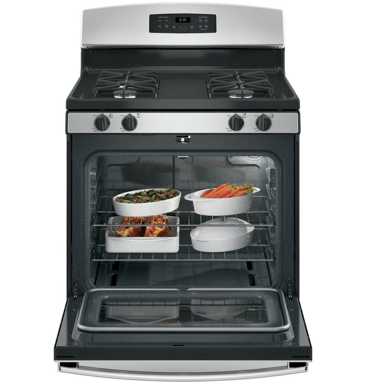 GE(R) 30" Free-Standing Gas Range - (JGB635REKSS)