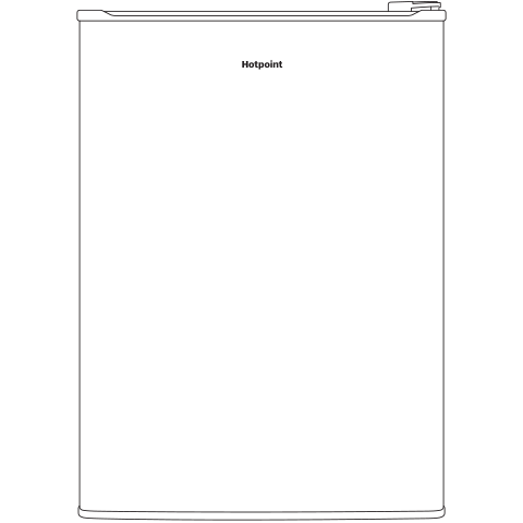 Hotpoint(R) 2.7 cu. ft. ENERGY STAR(R) Qualified Compact Refrigerator - (HME03GGMBB)