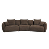 Bash - Anthology Boucle Sofa With Pillows - Brown