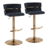 Cinch - Adjustable Barstool (Set of 2) - Gold Base