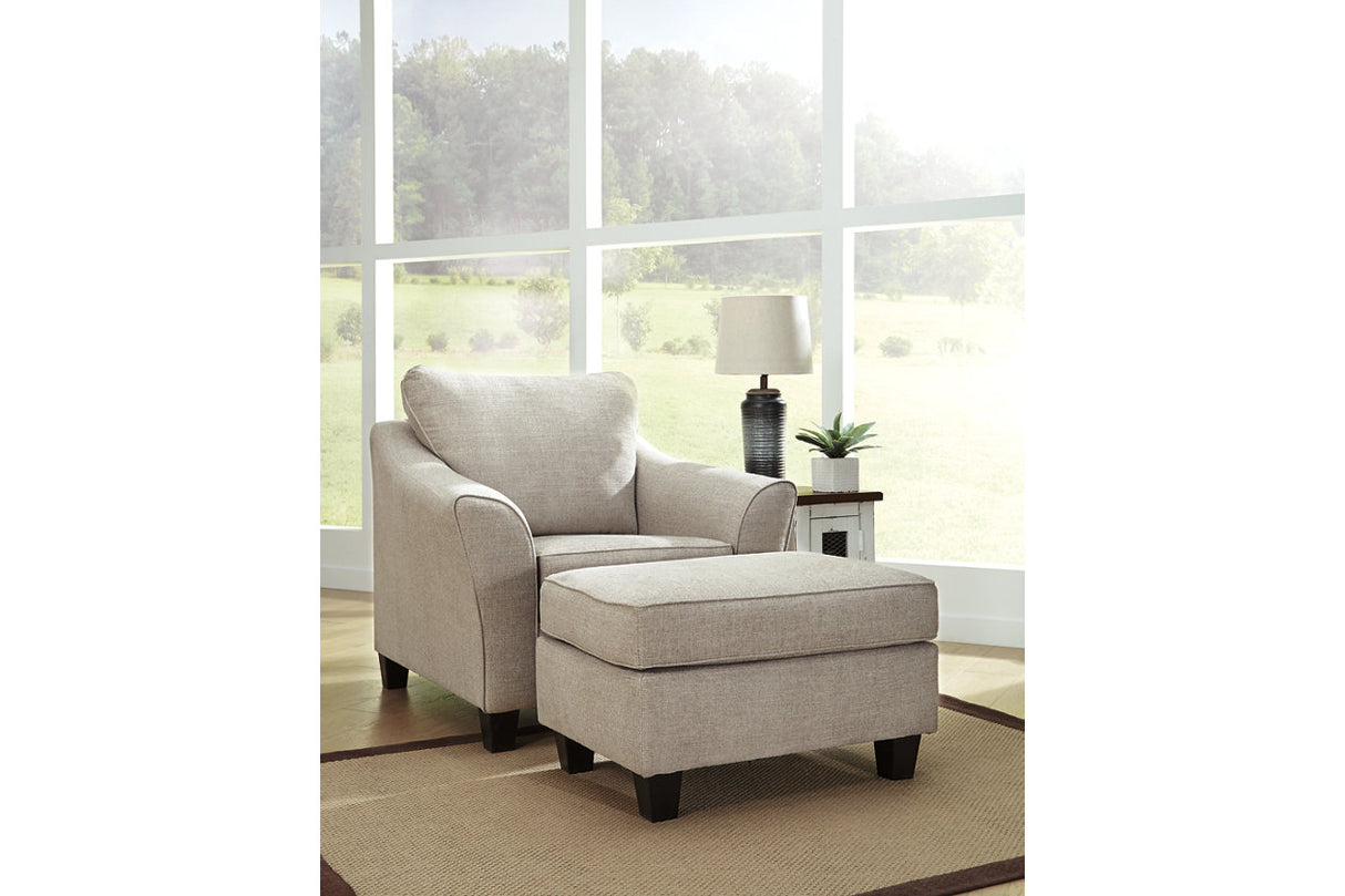 Abney Chair and Ottoman - (49701U1)