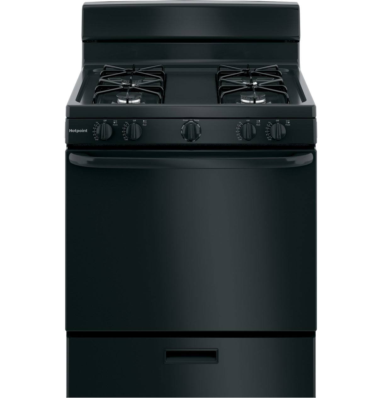 Hotpoint(R) 30" Free-Standing Gas Range - (RGBS300DMBB)