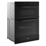 64 Total Cubic Feet Combo Wall Oven With Air Fry When Connected - Black