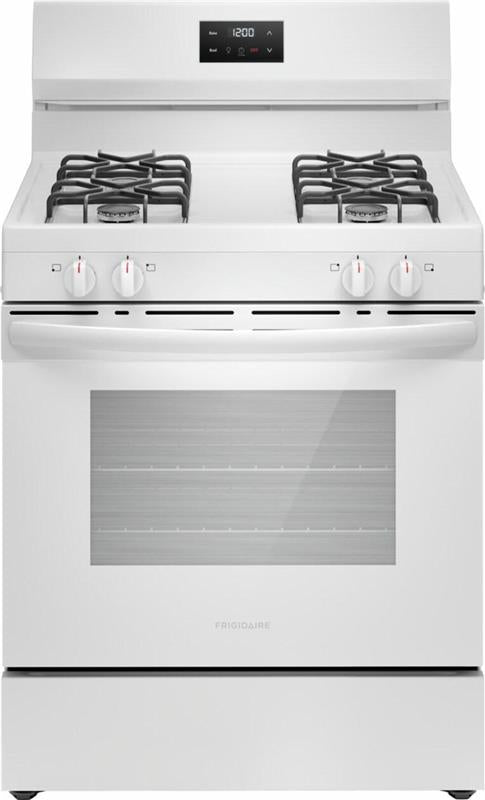 Frigidaire 30" Gas Range - (FCRG3051BW)