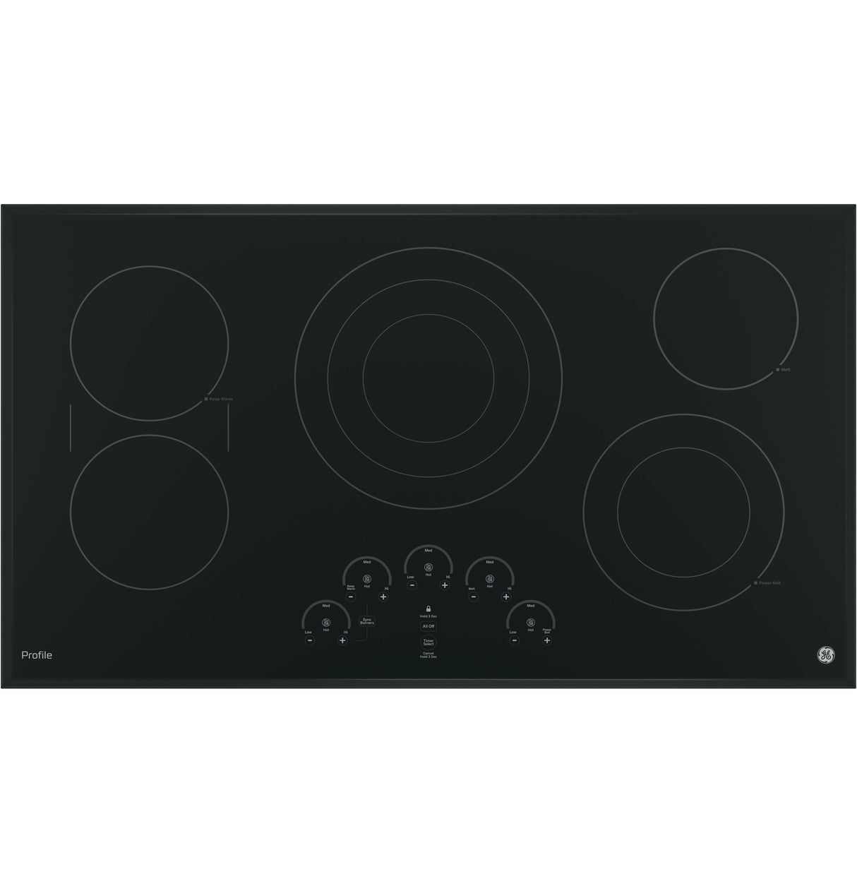 GE Profile(TM) 36" Built-In Touch Control Cooktop - (PP9036DJBB)