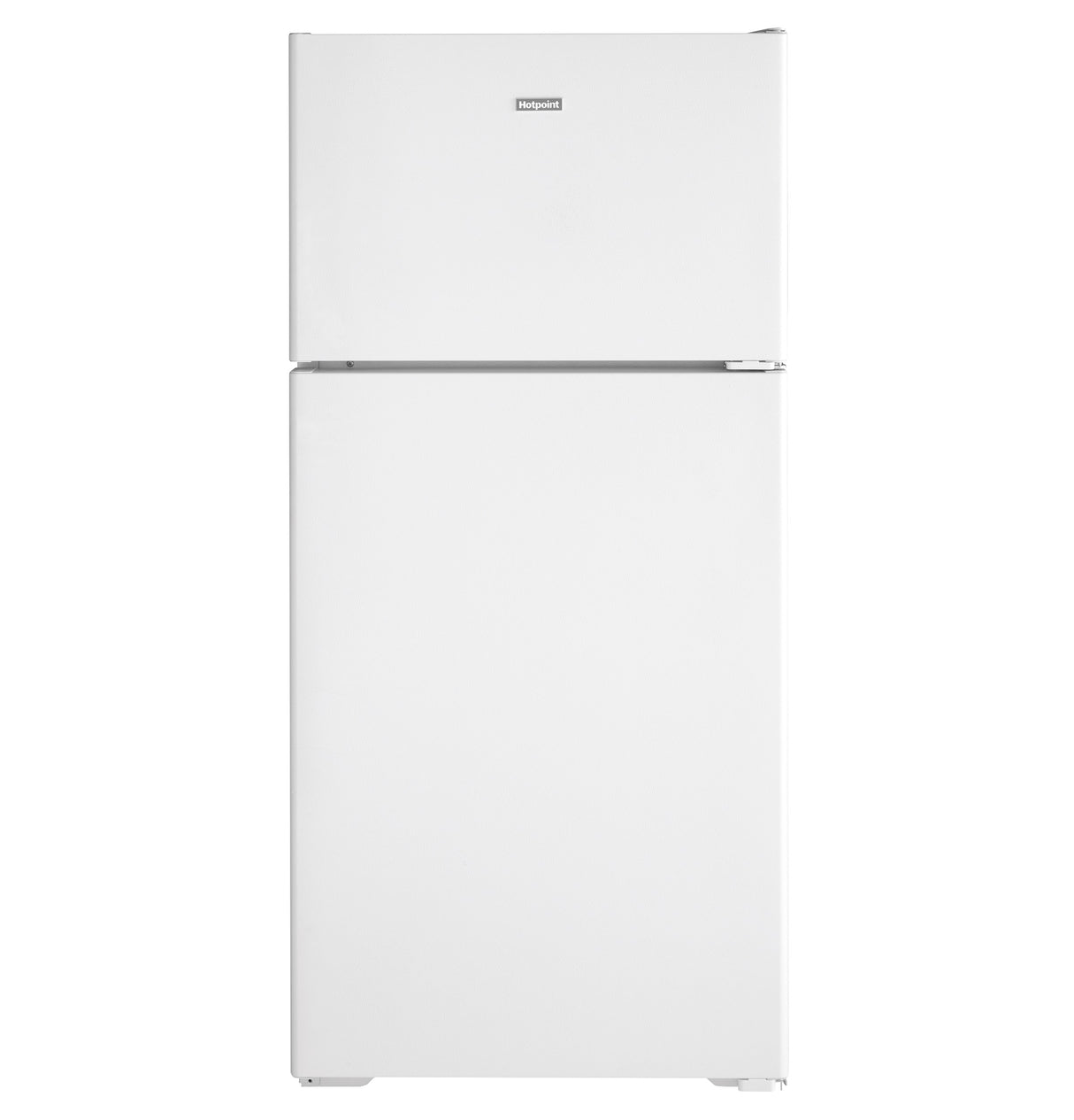 Hotpoint(R) ENERGY STAR(R) 15.6 Cu. Ft. Recessed Handle Top-Freezer Refrigerator - (HPE16BTNRWW)