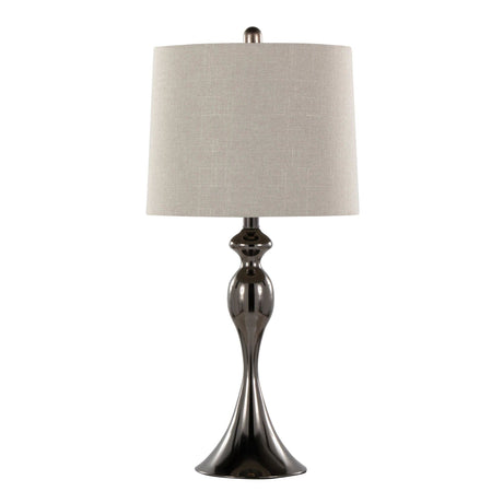 Ashland - 27" Metal Table Lamp (Set of 2) - Beige And Light Gray