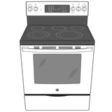 GE(R) 30" Free-Standing Electric Convection Range with No Preheat Air Fry - (JB735DPWW)