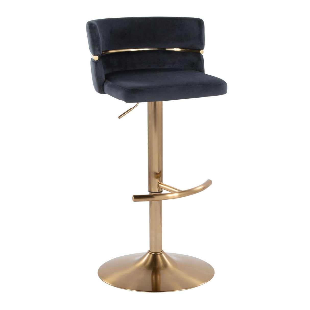 Cinch - Adjustable Barstool (Set of 2) - Gold Base