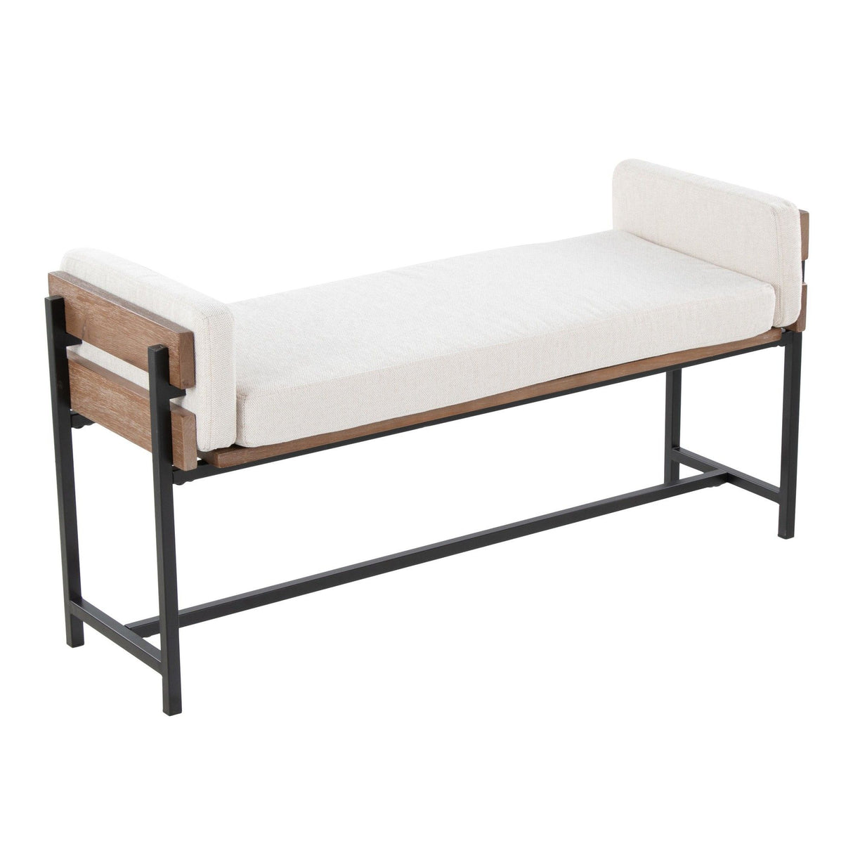 Kari - Bench - Black & Light Brown Base