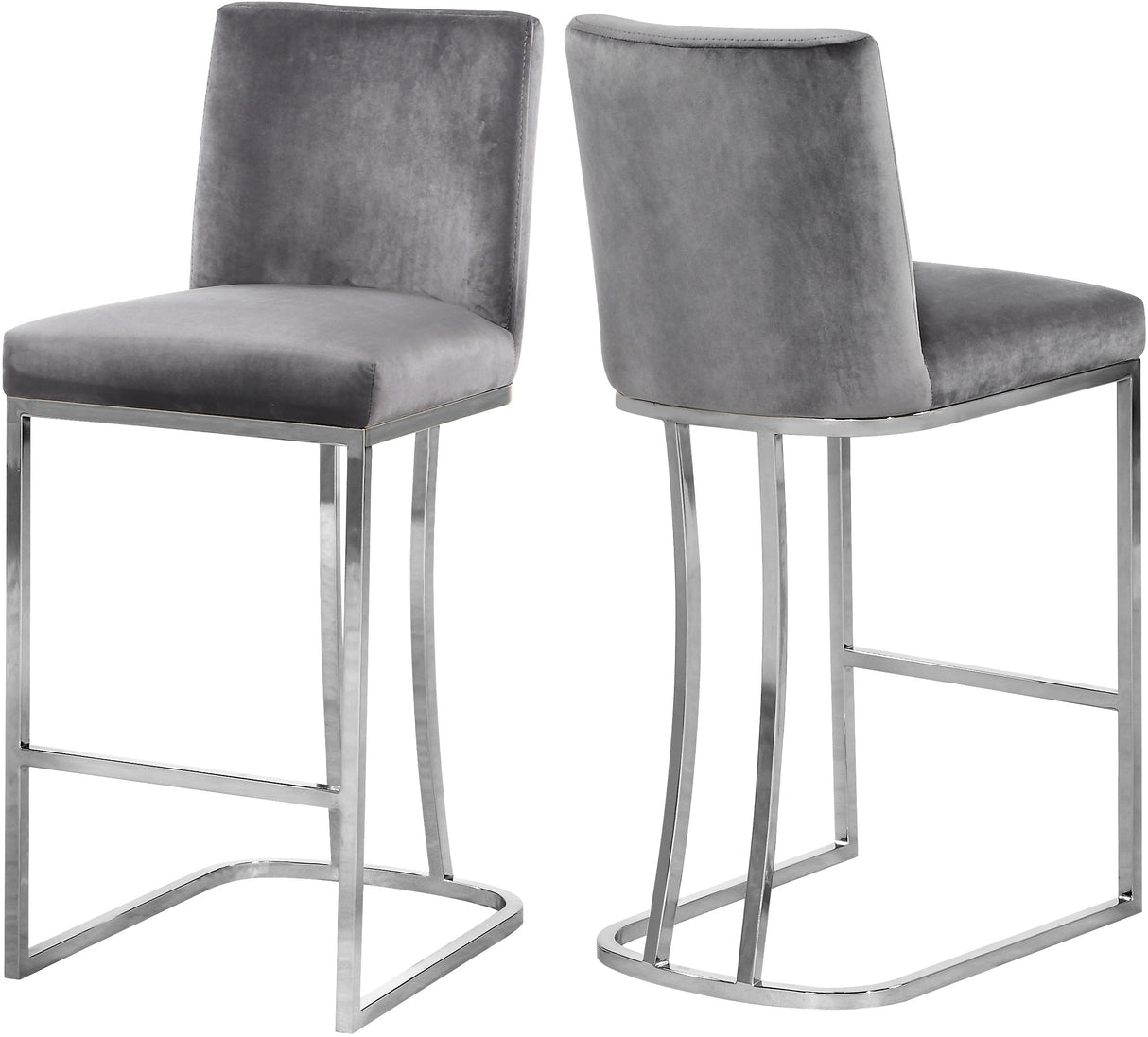 Heidi - Stool with Chrome Legs