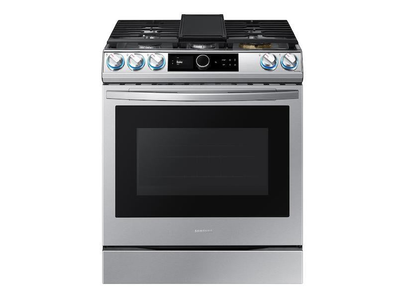 6.0 cu ft. Smart Slide-in Gas Range with Smart Dial & Air Fry in Stainless Steel - (NX60T8711SS)