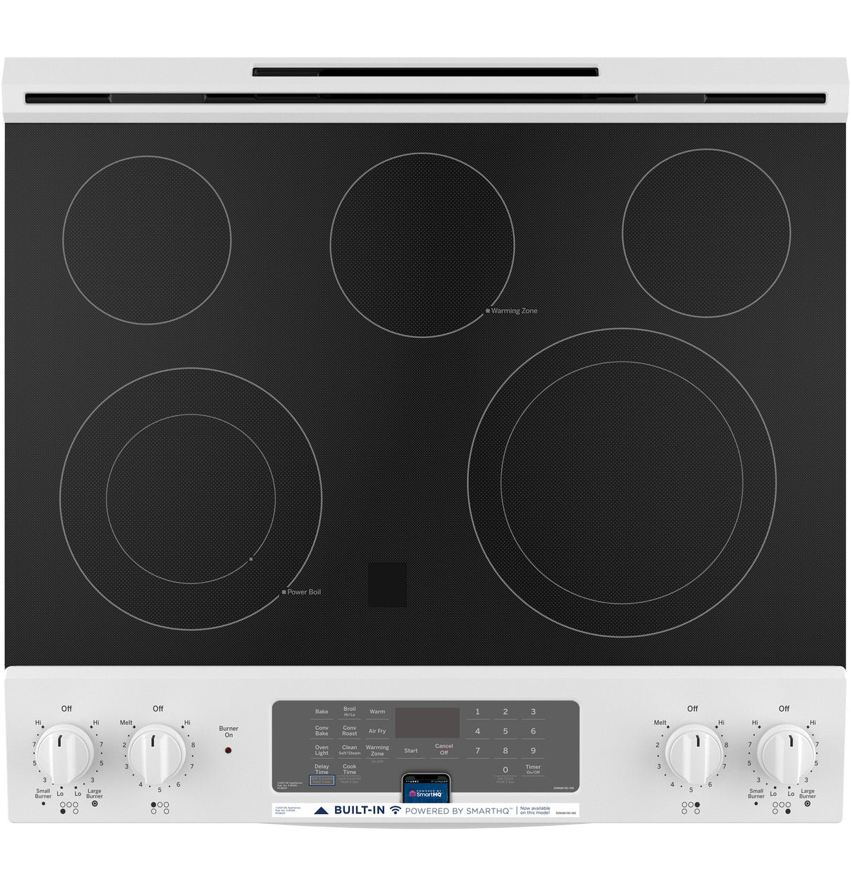 GE(R) 30" Slide-In Electric Convection Range with No Preheat Air Fry - (JS760DPWW)