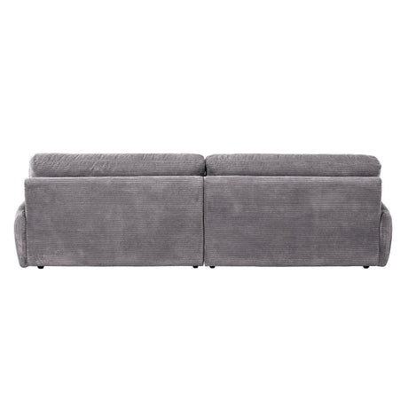 Cadenza - Corduroy Loveseat - Gray