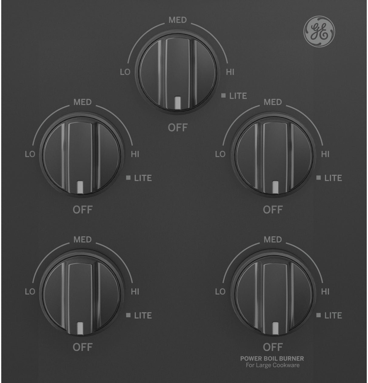 GE(R) 36" Built-In Gas Cooktop with Dishwasher-Safe Grates - (JGP3036DLBB)