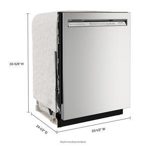 44 dBA Dishwasher In PrintShield Finish With FreeFlex Third Rack - Stainless Steel