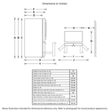 GE(R) ENERGY STAR(R) 23.1 Cu. Ft. Counter-Depth French-Door Refrigerator - (GWE23GMNES)