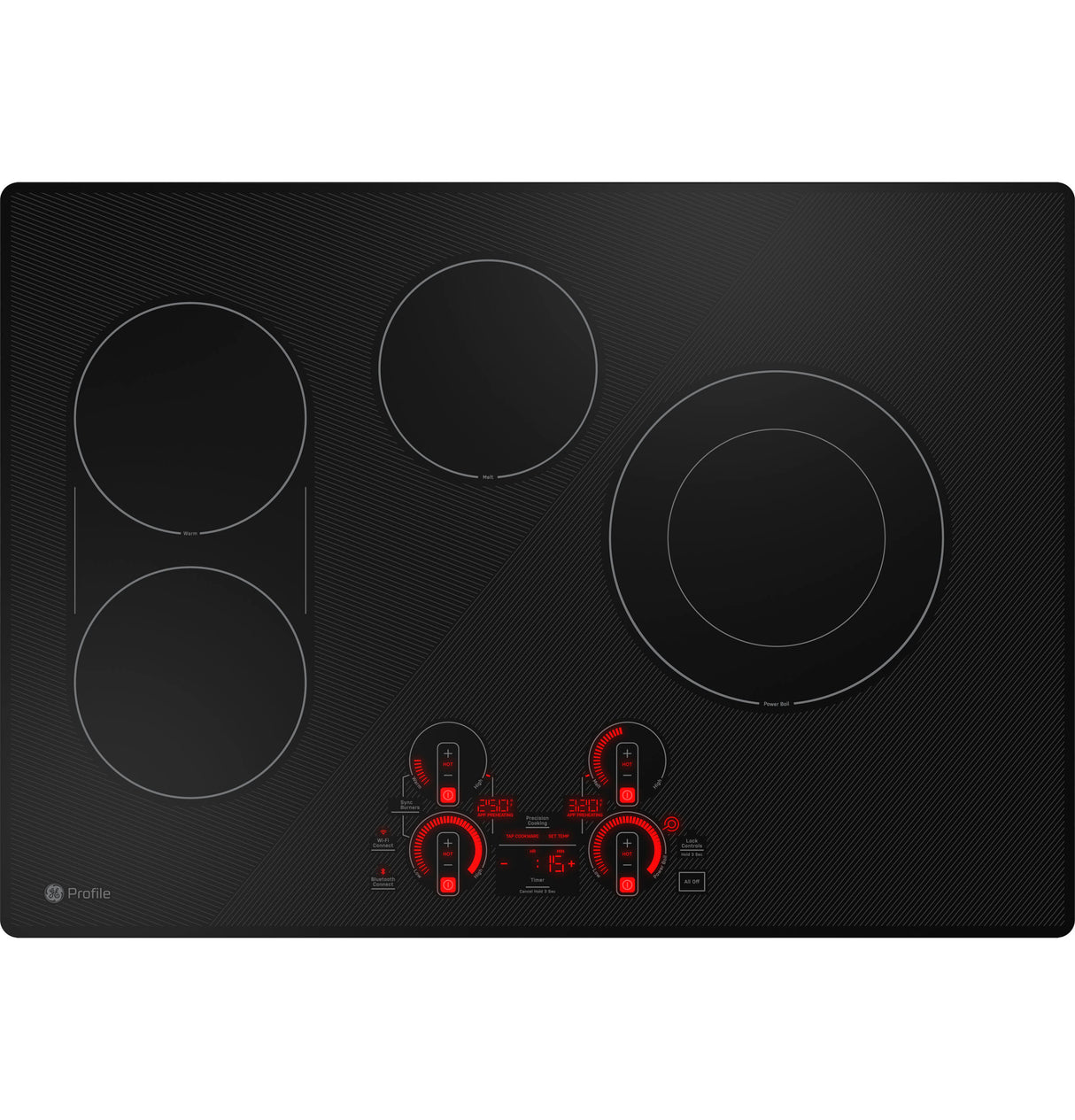 GE Profile(TM) 30" Built-In Touch Control Electric Cooktop - (PEP7030DTBB)