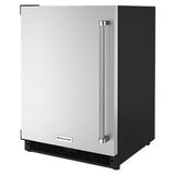 24" Undercounter Refrigerator With Stainless Steel Door - Pearl Silver