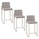 Fuji - Contemporary High Back Counter Stool, Functional Design