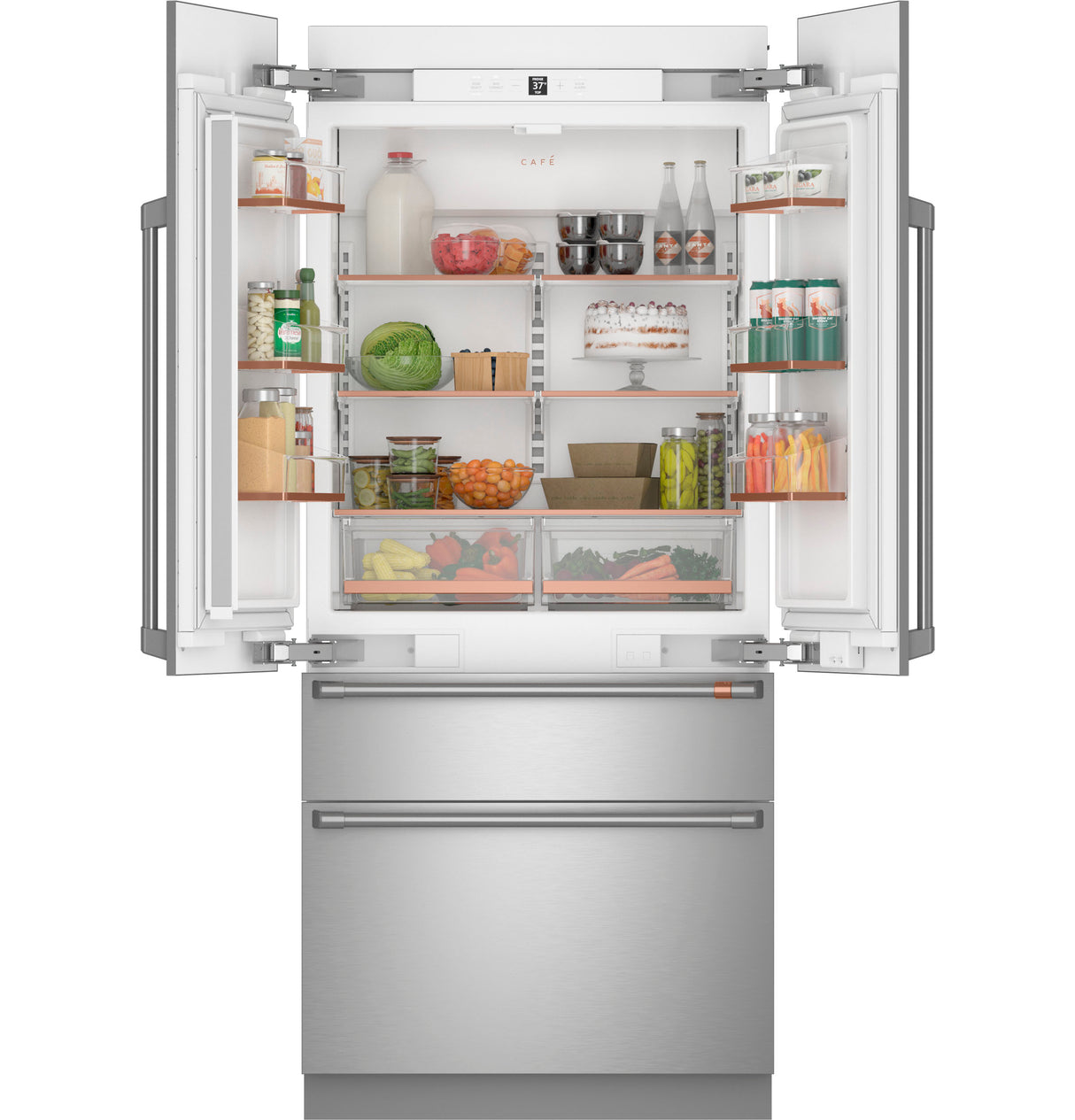 Caf(eback)(TM) 36" Integrated French-Door Refrigerator - (CIP36NP2VS1)