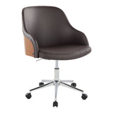 Bacci - Office Chair - Chrome Metal Base