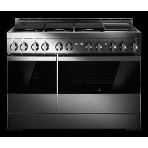 48" Noir Gas Professional-Style Range With Chrome-Infused Griddle