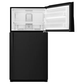 33" Wide Top Freezer Refrigerator - 21 Cubic Feet - Black - 66,25" Height