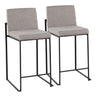 Fuji - Contemporary Modern Elegance, High Back Counter Stool