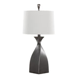 Curvo - 30" Polyresin Table Lamp (Set of 2) - Dark Gray