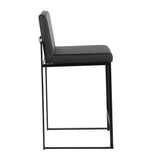 Fuji - High Back Counter Stool - Black Legs