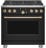 Caf(eback)(TM) 36" Smart Dual-Fuel Commercial-Style Range with 6 Burners (Natural Gas) - (C2Y366P3TD1)