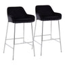 Daniella - Contemporary Fixed Height Bar Stool (Set of 2)