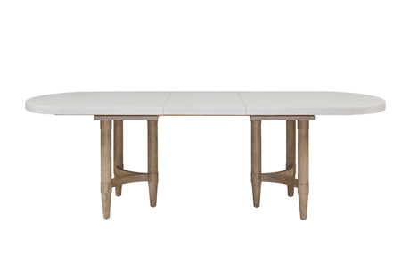 Triad - Double Pedestal Dining Table With Leaf - Sand